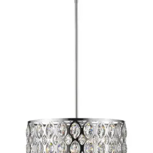 Dealey 6-Light Chandelier in Chrome