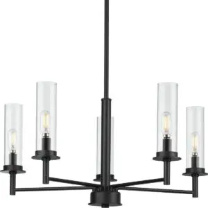 Kellwyn Collection Five-Light Clear Glass Chandelier
