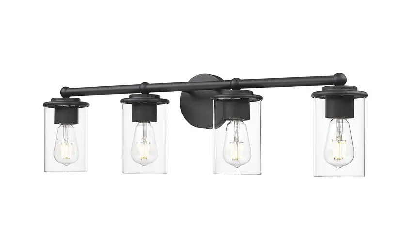 Thayer Matte Black Vanity Light