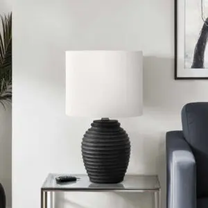 17H-TABLE-LAMP-BLACK-RESIN-IVORY-SHADE-1