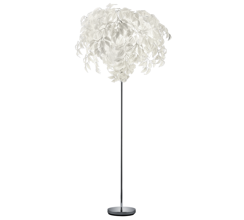 Leavy Floor Lamp Chrome