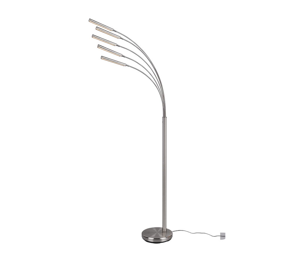 Reed Floor Lamp Nickel