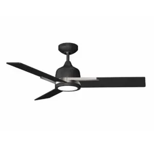 TRITON-44 44" Black & Satin Nickel Ceiling Fan
