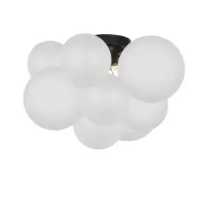 3LT Flush Mount, MB w/ FR Glass