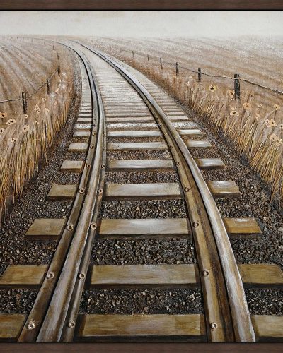 Framed-3D-Train-Tracks-Wall-Art