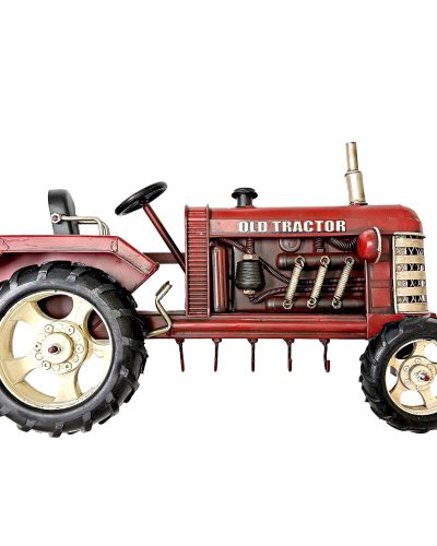 Hanging-Red-Tractor-with-Hooks