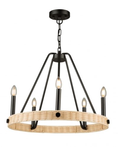 PERRIS-5-LT.-RATTAN-CHANDELIER